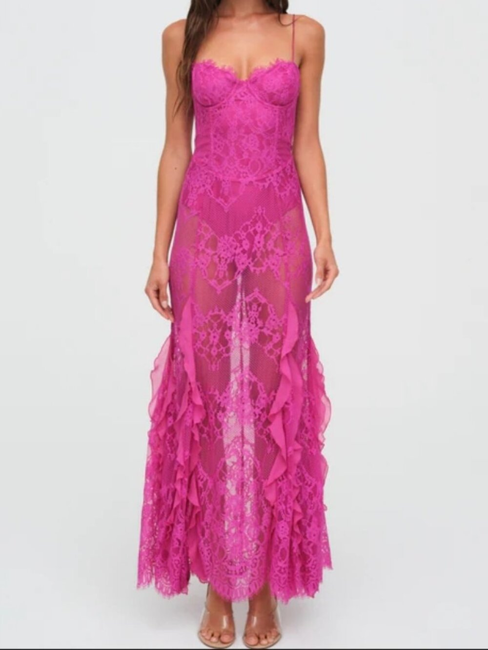 FP x For Love & Lemons Shirley Maxi Dress - Festival Fuschia